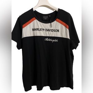 Harley-Davidson Women's T-Shirt Accelerate Stripe Knit Top Sz 3W